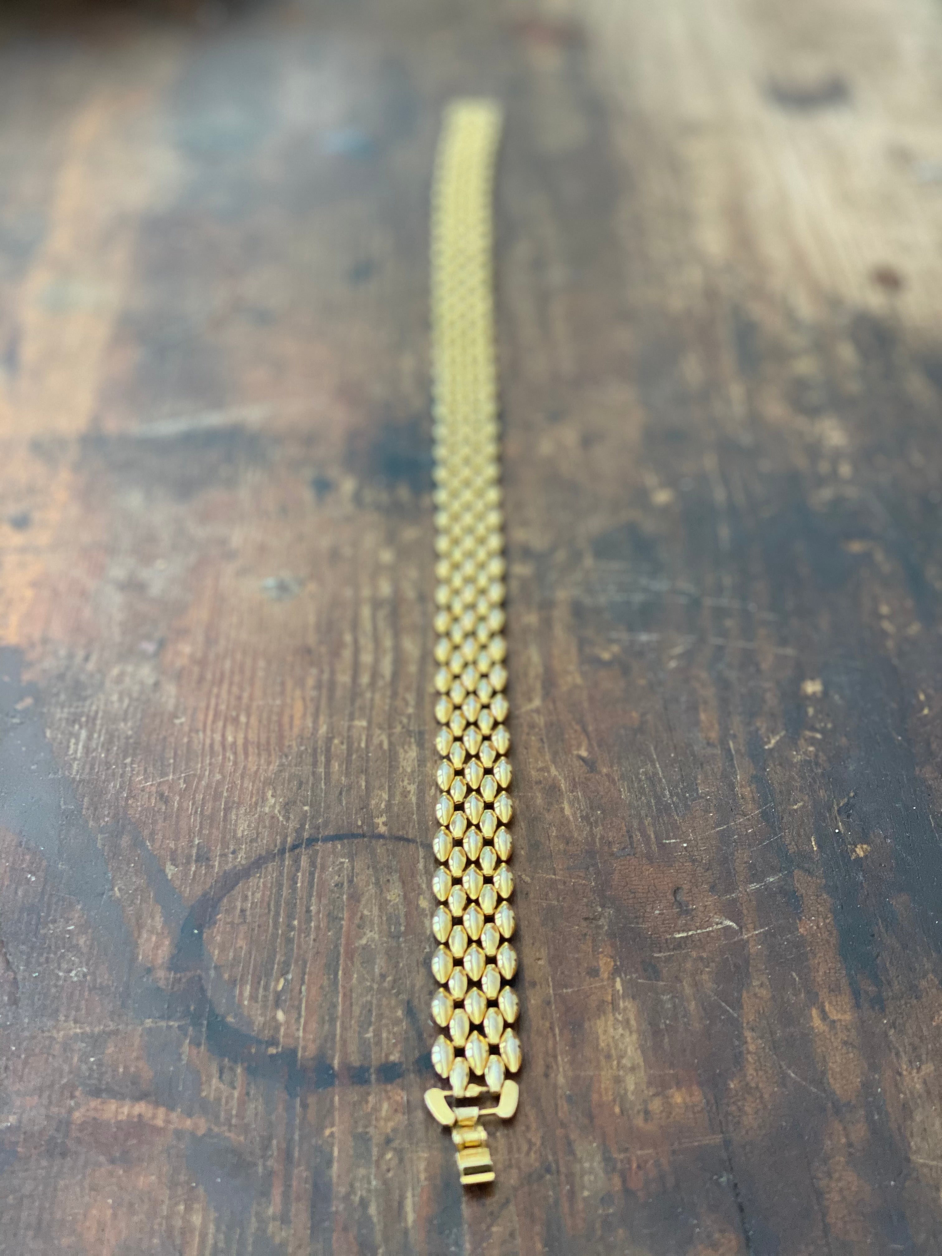 Vintage Gold Disco Necklace